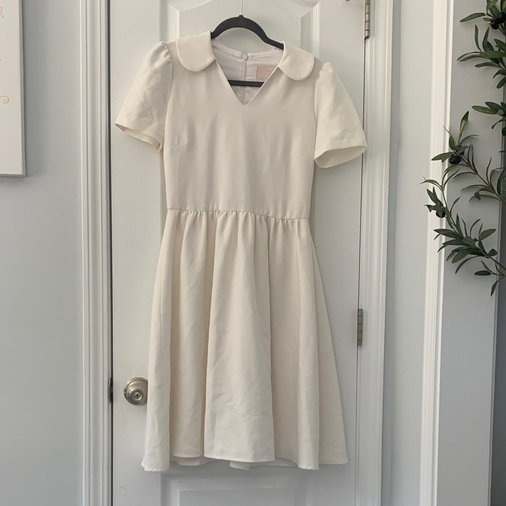 Gal Meets Glam‎ Collection White Soft Dress Sunday soft vacation beach cottage